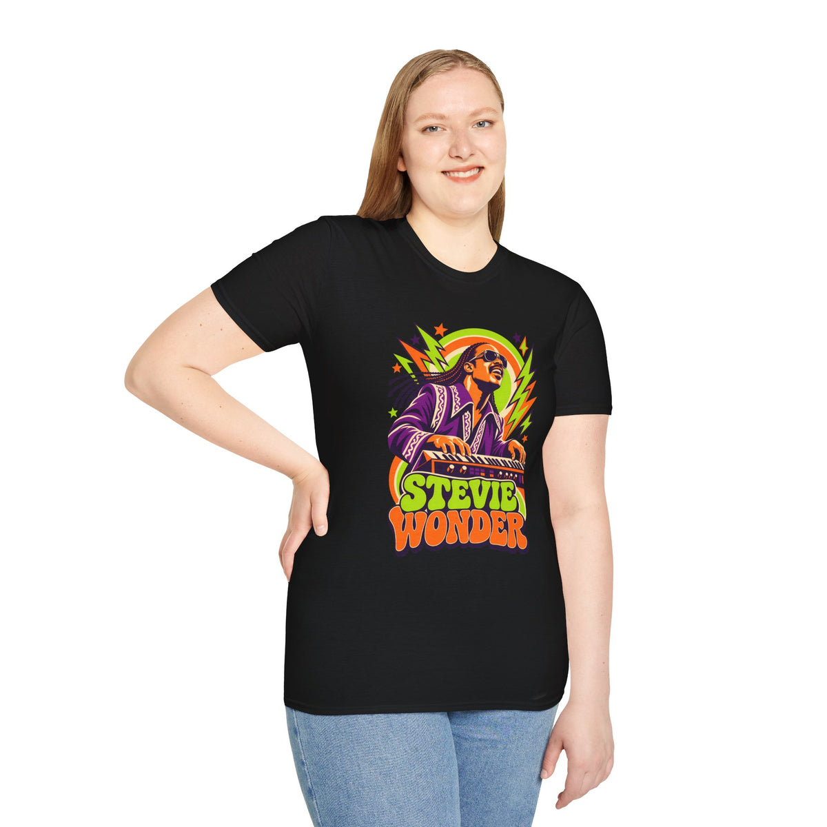Retro Music Legend Stevie Wonder Graphic Tee