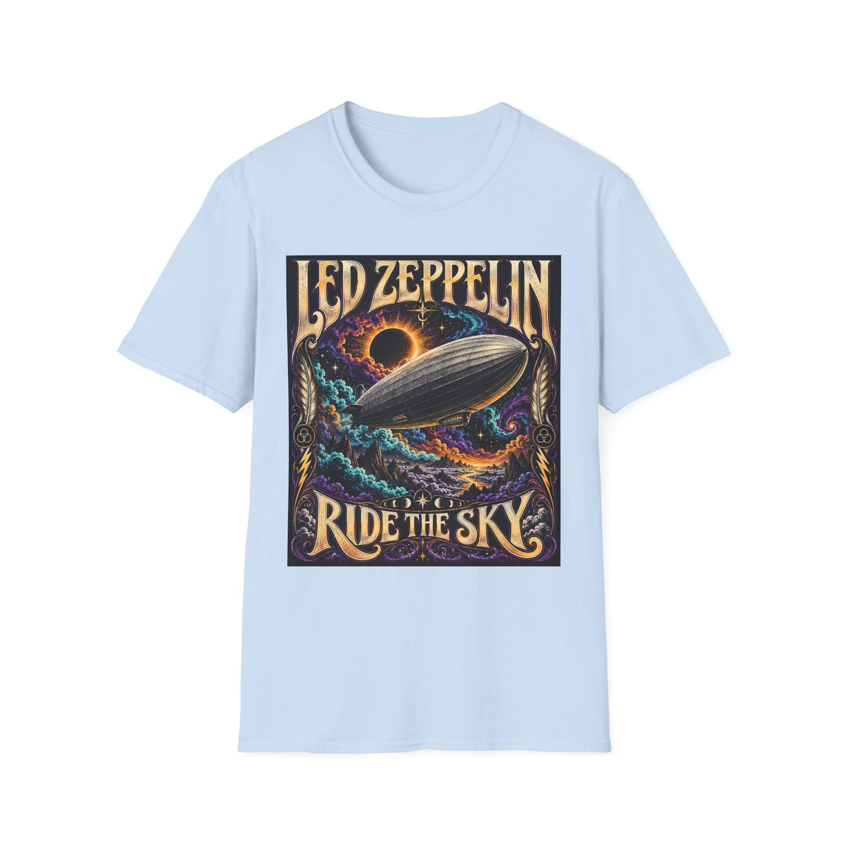 Led Zeppelin "Ride the Sky" Graphic T‑Shirt — Classic Rock Band Tee