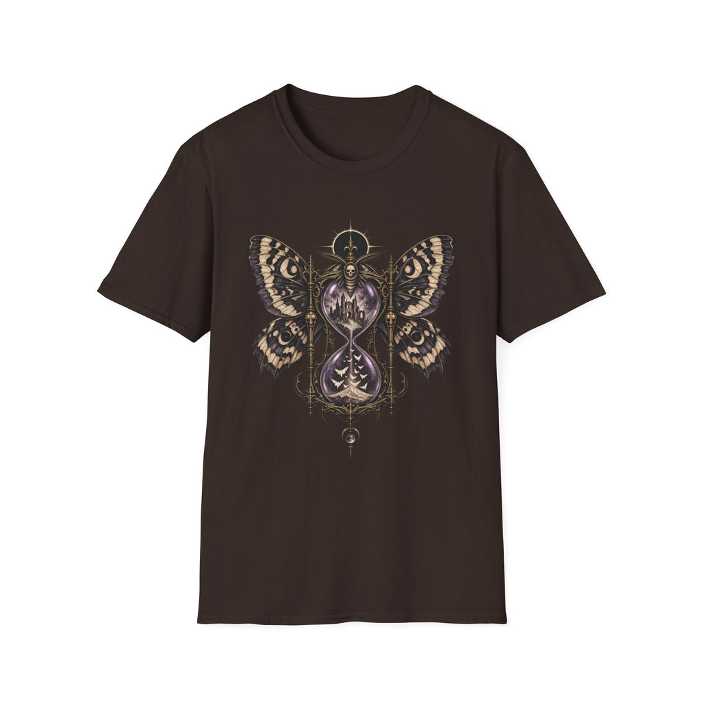 Death’s-Head Moth Hourglass T-Shirt Design | Gothic Memento Mori