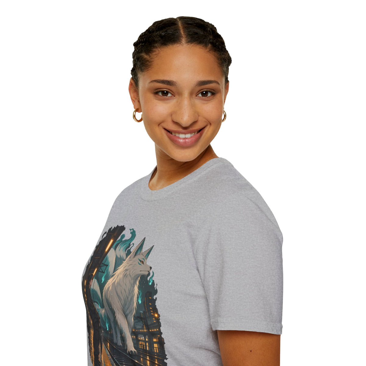 Wolf in the Rain | Last Train Home T-Shirt | Urban Nightscape Graphic Tee