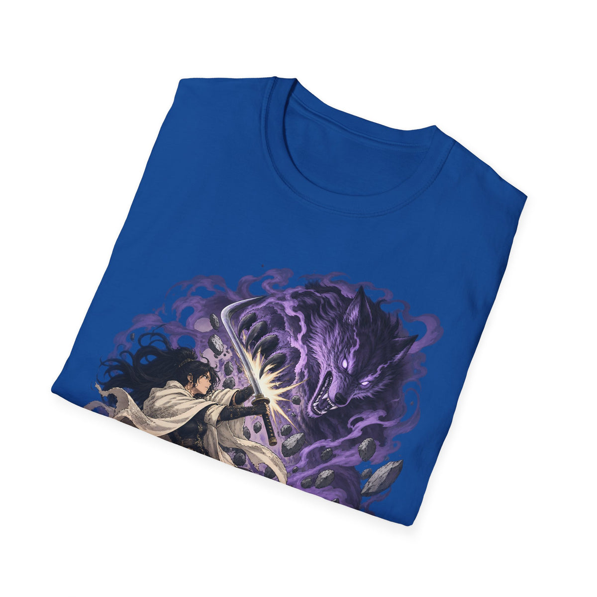 Trial of the Wolf | Samurai Anime Storm Warrior T-Shirt