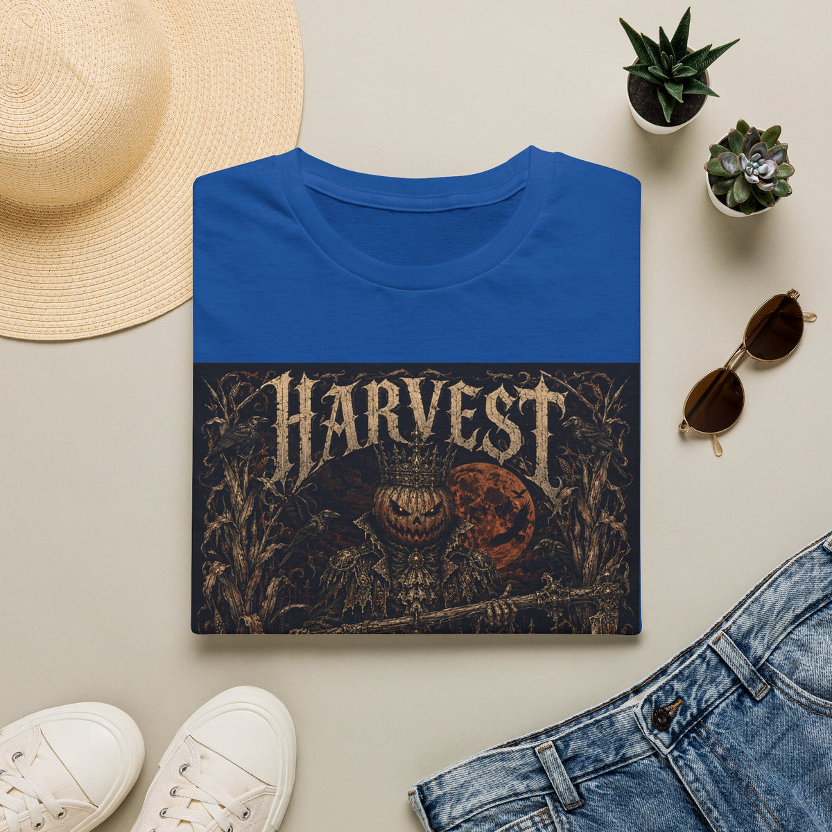 Harvest of Souls T‑Shirt — Dark Halloween Gothic Graphic Tee