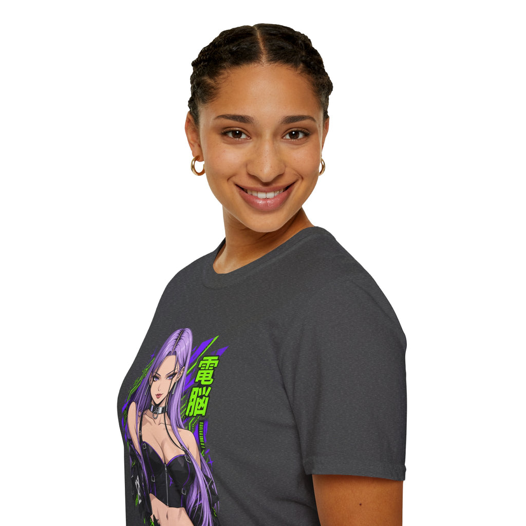 Violet | Anime Cyber Sexy Pin Up Girl T-Shirt