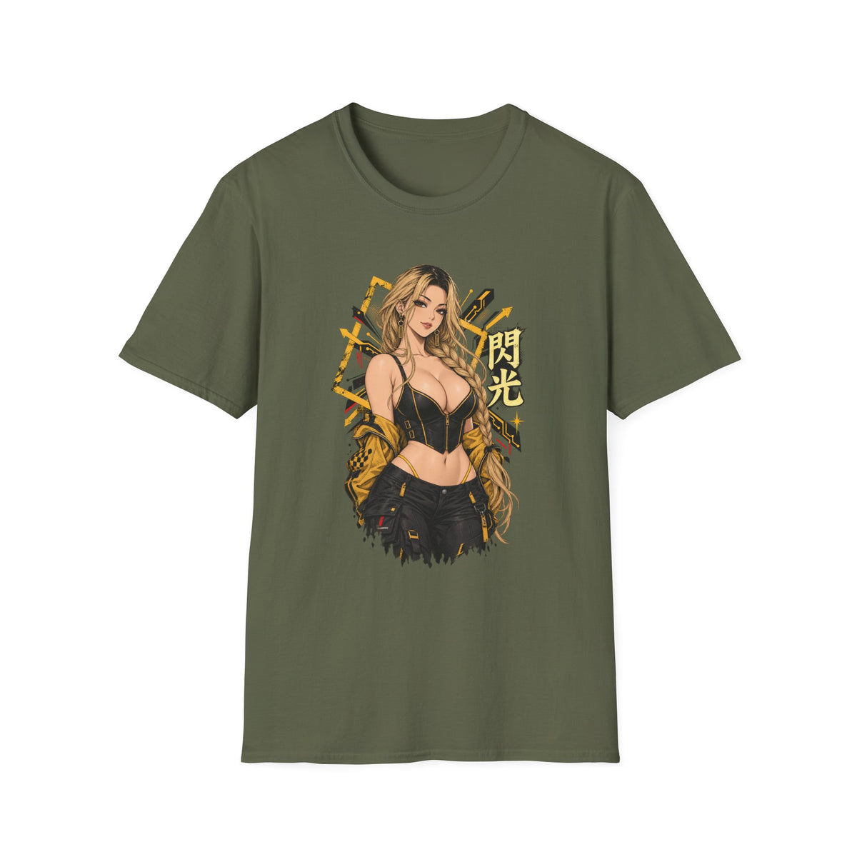 Sunny | Sexy Pin Up Golden Samurai Hot Girl T-Shirt