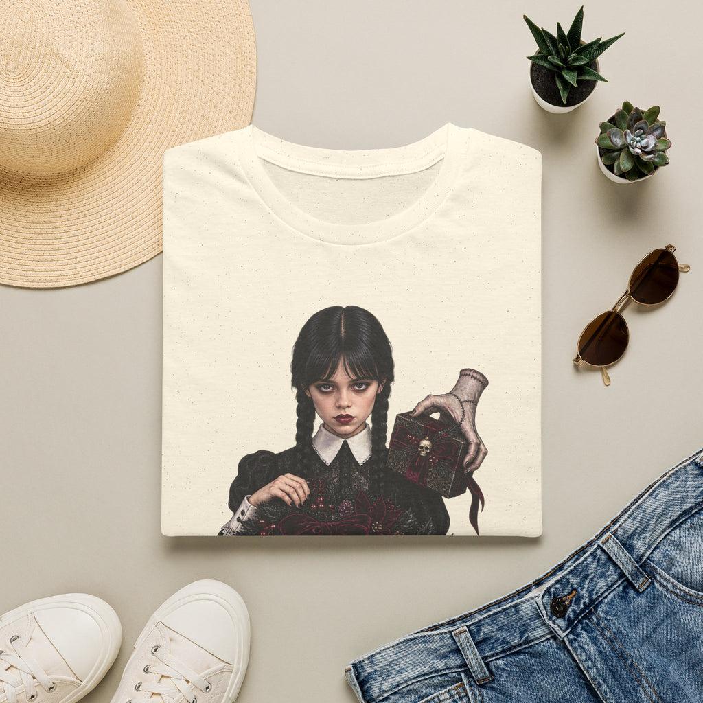 Wednesday Addams | Gothic Chrismtas Portrait T-Shirt