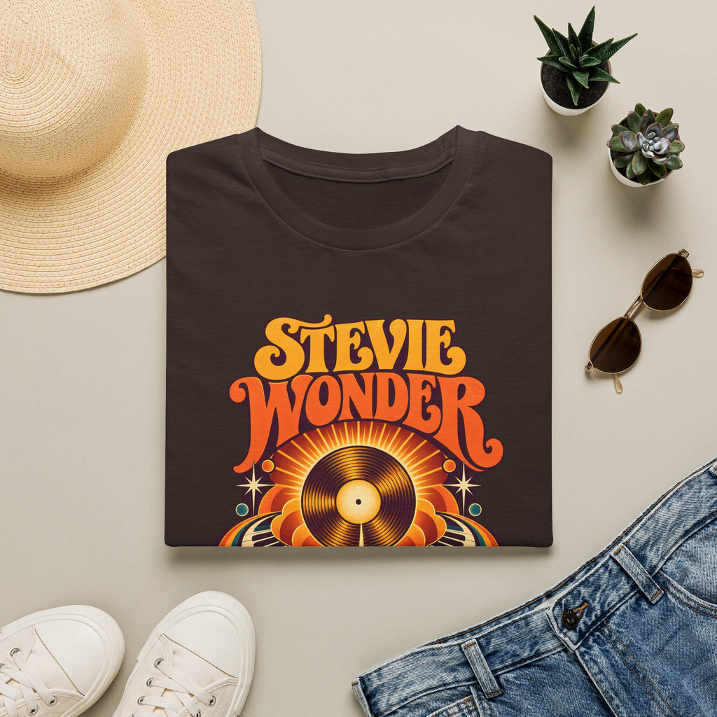 Stevie Wonder Retro Vinyl Tee - Songs In The Key Of Life Graphic T-Shirt