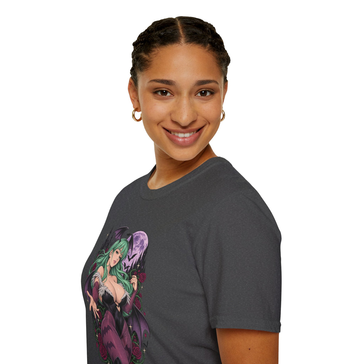 Morrigan | Sexy Succubus Pin Up Girl | Gothic Sorceress Halloween Gamer T-Shirt