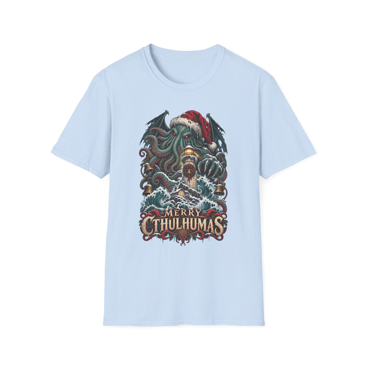 Merry Cthulhumas | Cthulhu Christmas T-Shirt