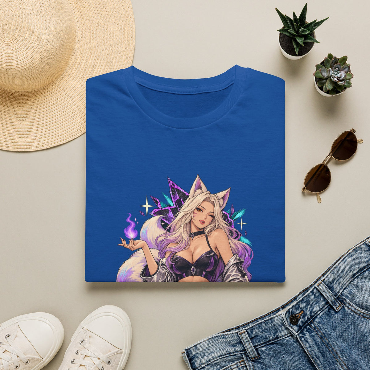 Ahri | League of Legends | Anime Fox Pin Up Girl T-Shirt