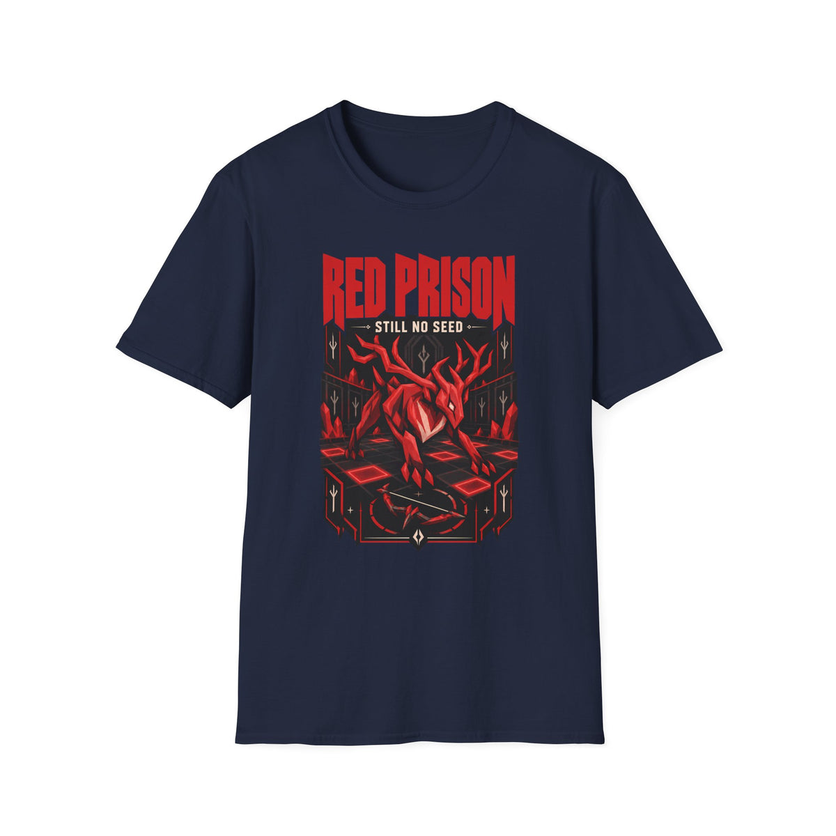 Red Prison OSRS Runescape Inspired T-Shirt - 'Still No Seed' Graphic Tee