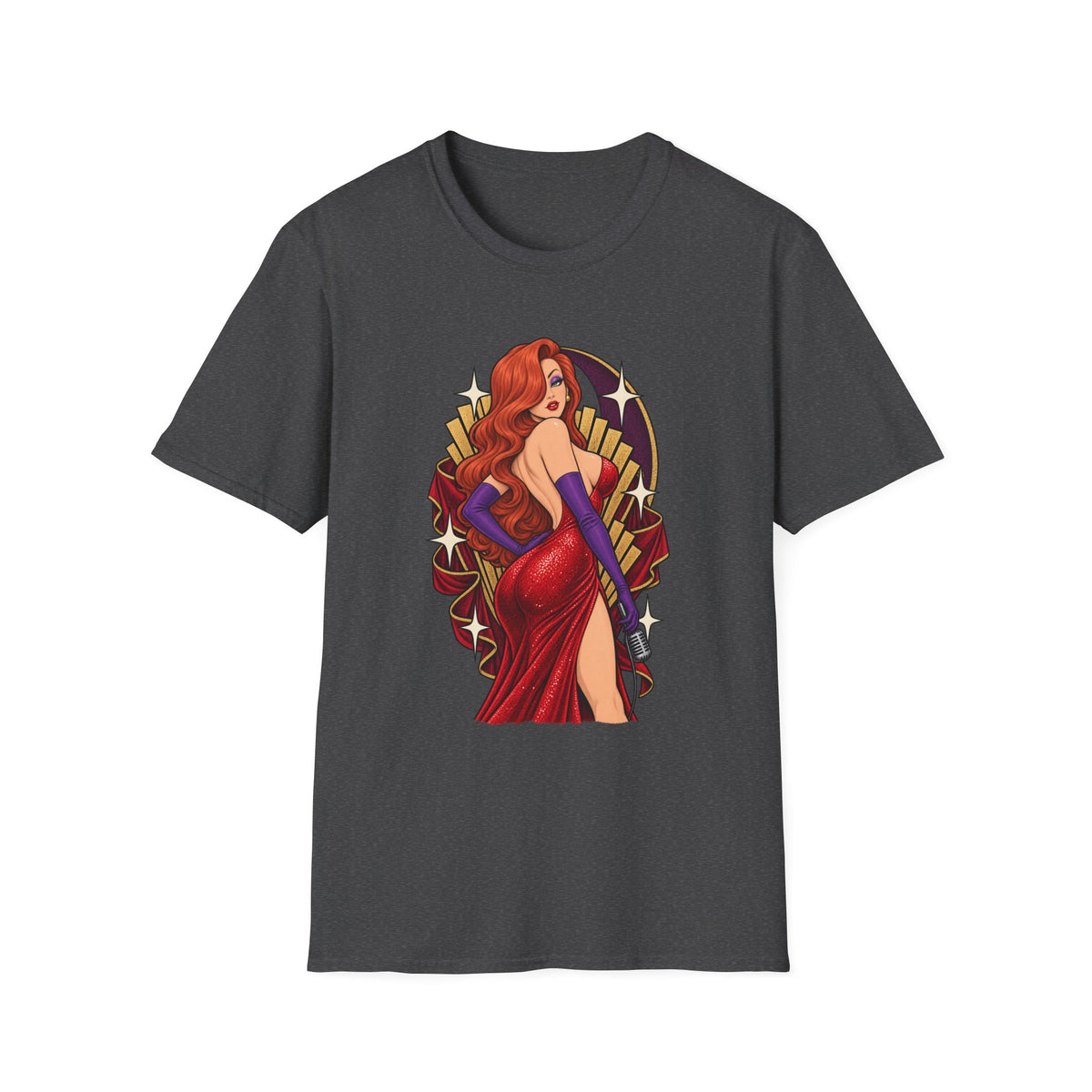 Jessica Rabbit | Looney Tunes Pin Up Style Singer T Shirt
