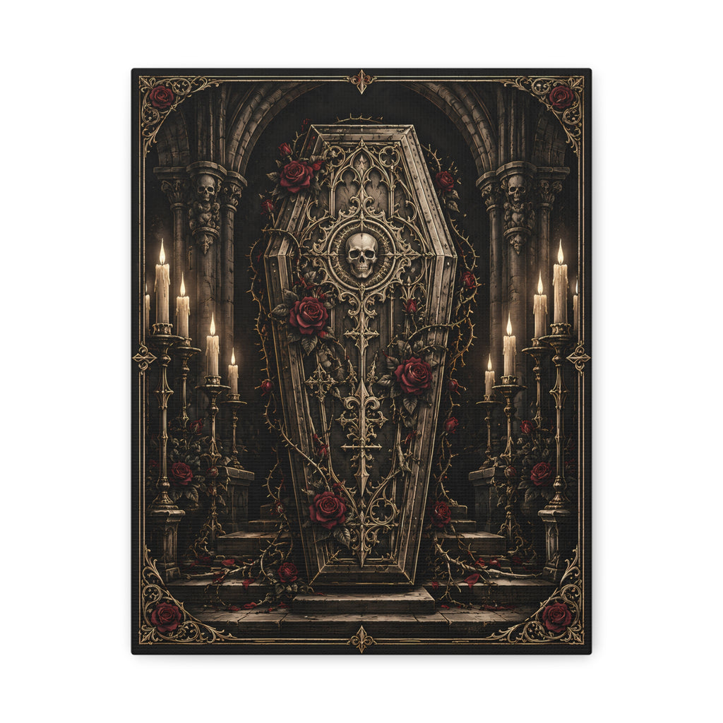 Canvas | Gothic Coffin | Occult Wall Art