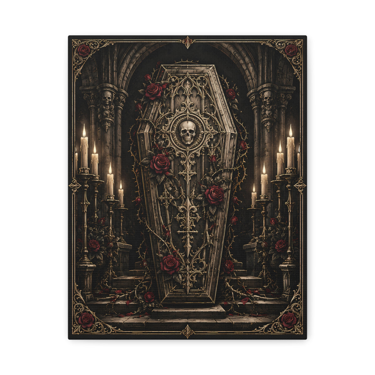 Canvas | Gothic Coffin | Occult Wall Art