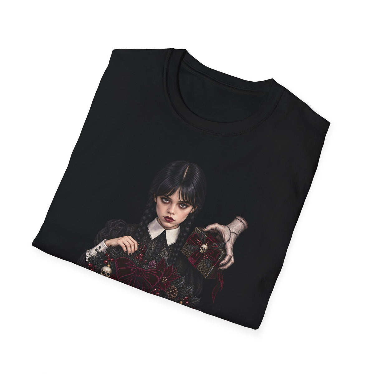 Wednesday Addams | Gothic Chrismtas Portrait T-Shirt