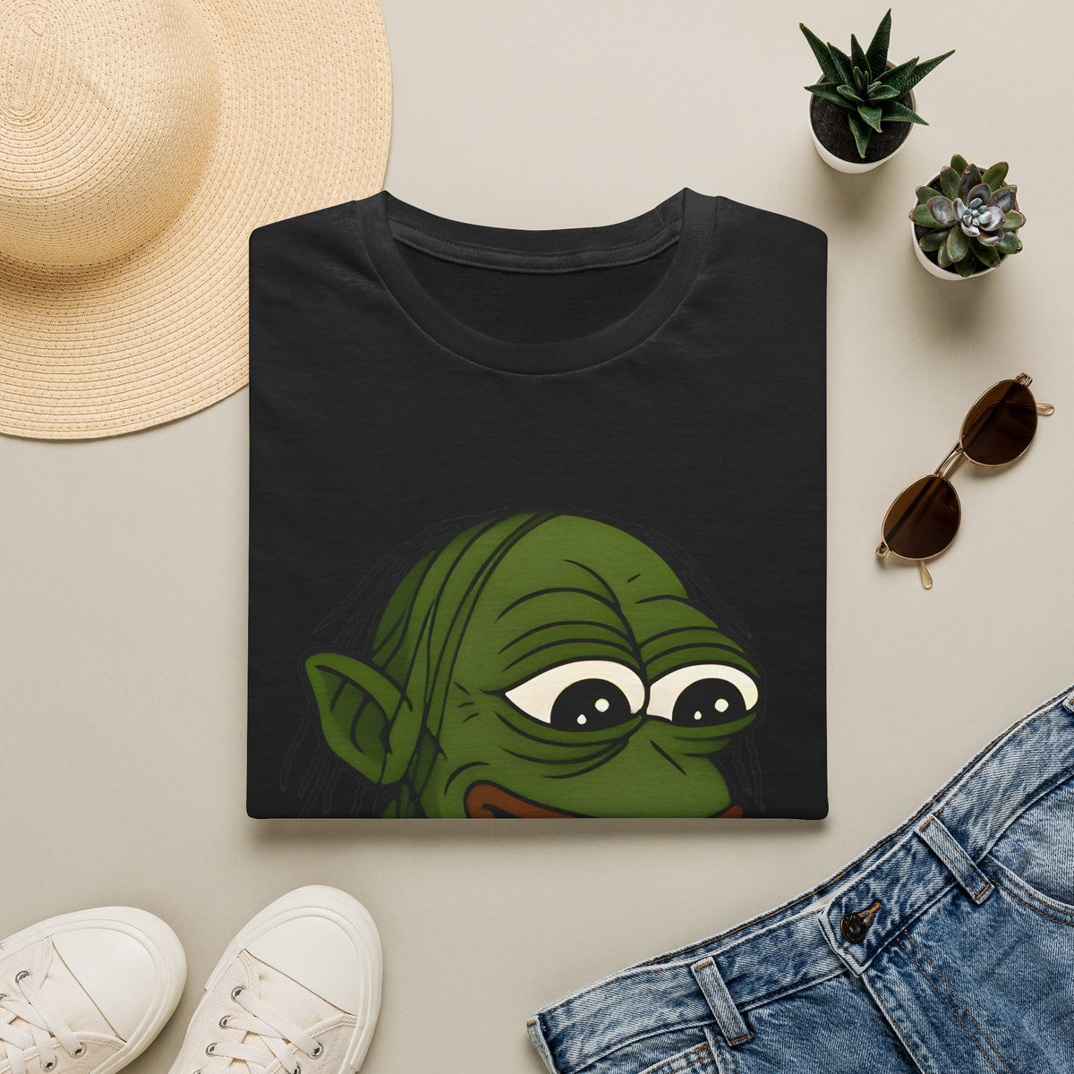 Pepe Ring T-Shirt — Humorous Green Meme Tee