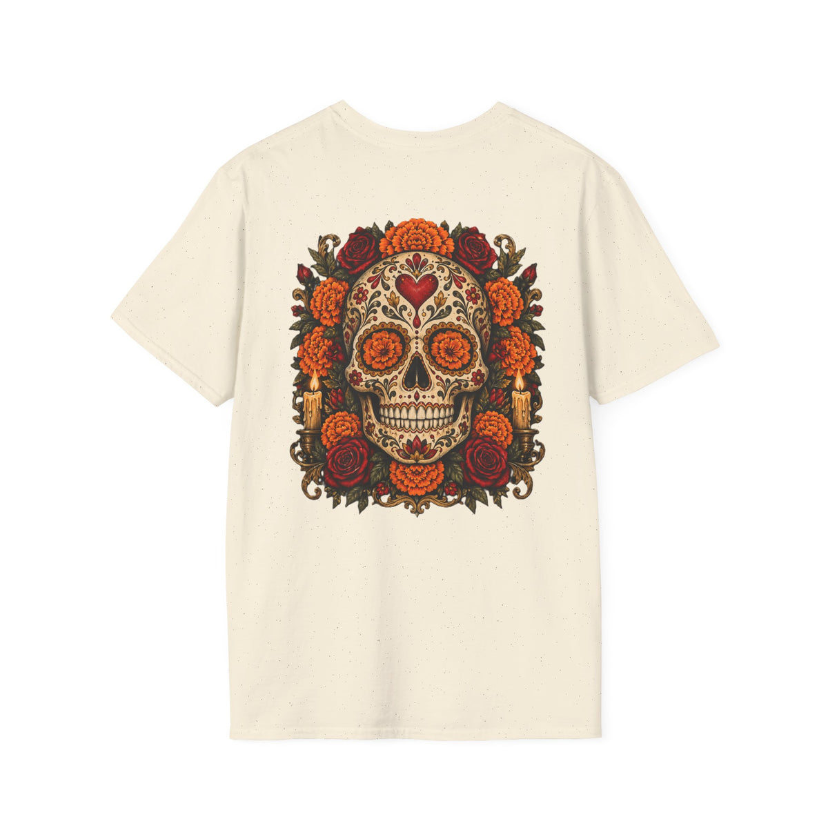 Sugar Skull | Day of the Dead | Floral Skull Graphic Tee