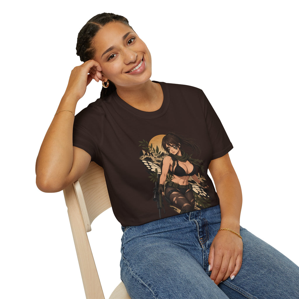 Quiet | Sexy Metal Gear Pin Up Girl | Anime Style Sniper Girl T-Shirt