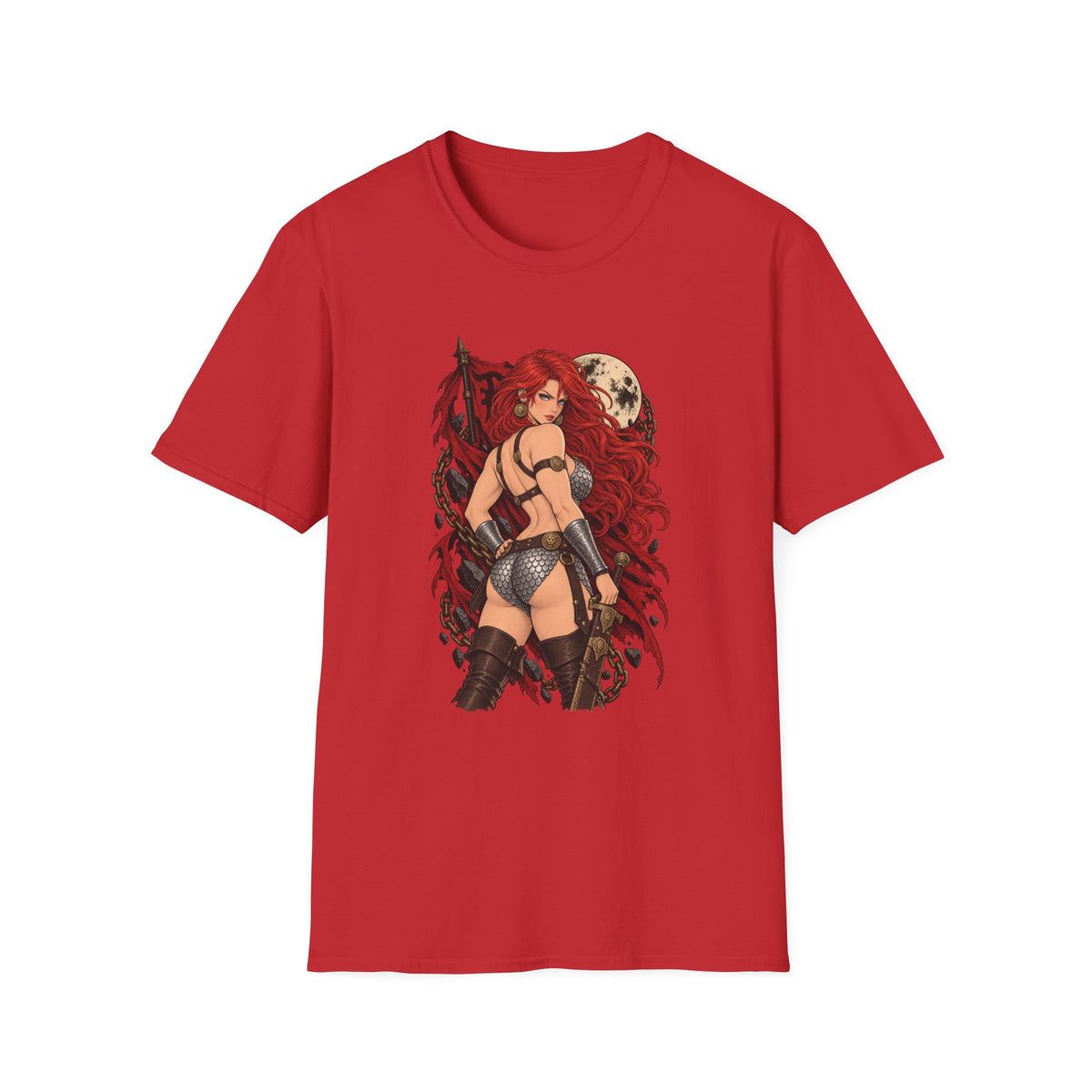Red Sonja | Sexy Pin Up Barbarian Girl Graphic Shirt