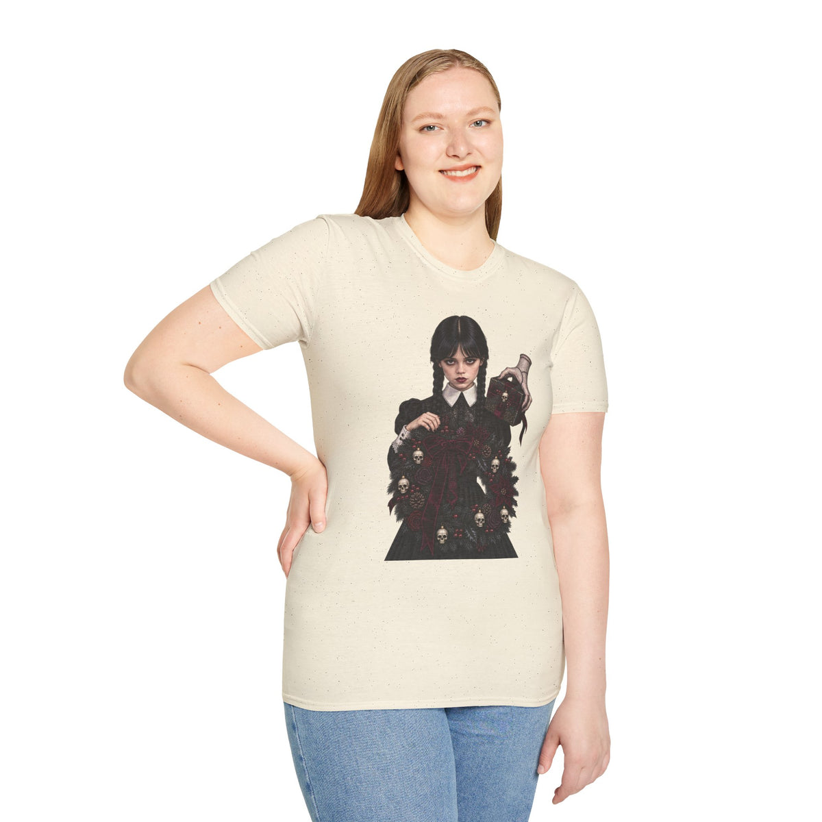 Wednesday Addams | Gothic Chrismtas Portrait T-Shirt