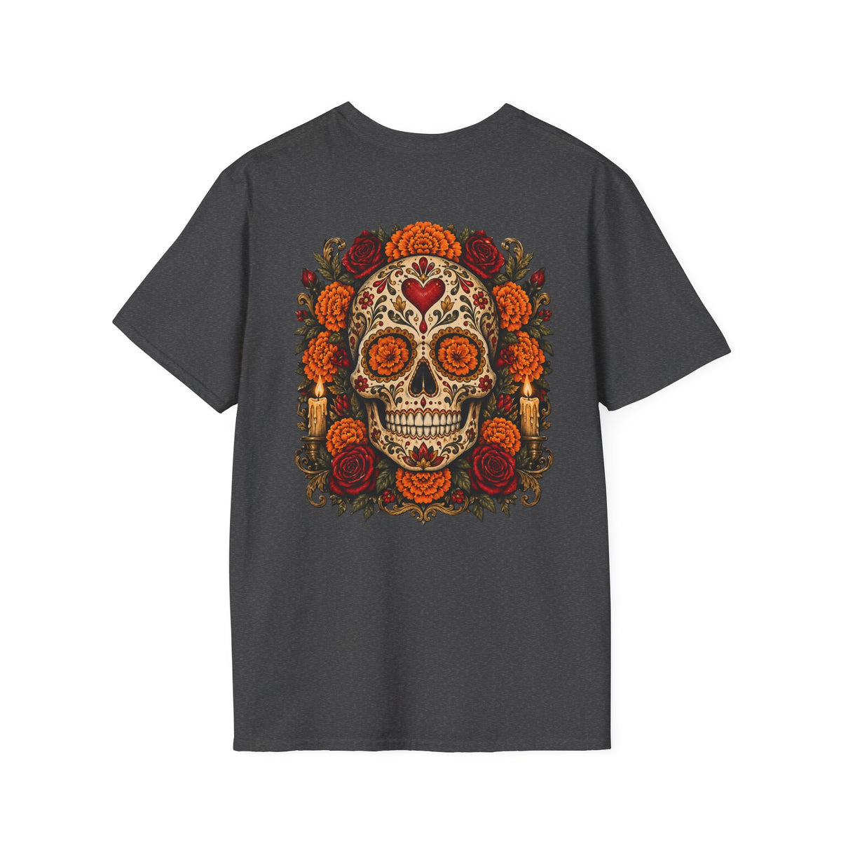 Sugar Skull | Day of the Dead | Floral Skull Graphic Tee