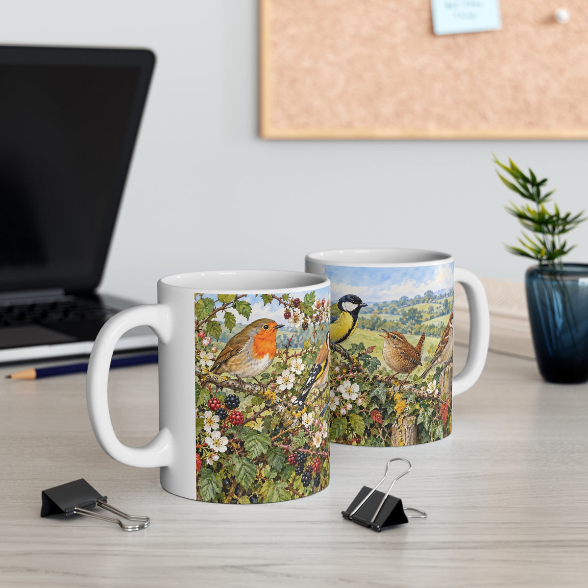 Garden Birds | Floral Bird Watcher Gift (11oz)