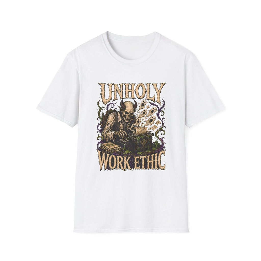 Unholy Work Ethic Work Demon T-Shirt - Dark Graphic Motivational Tee