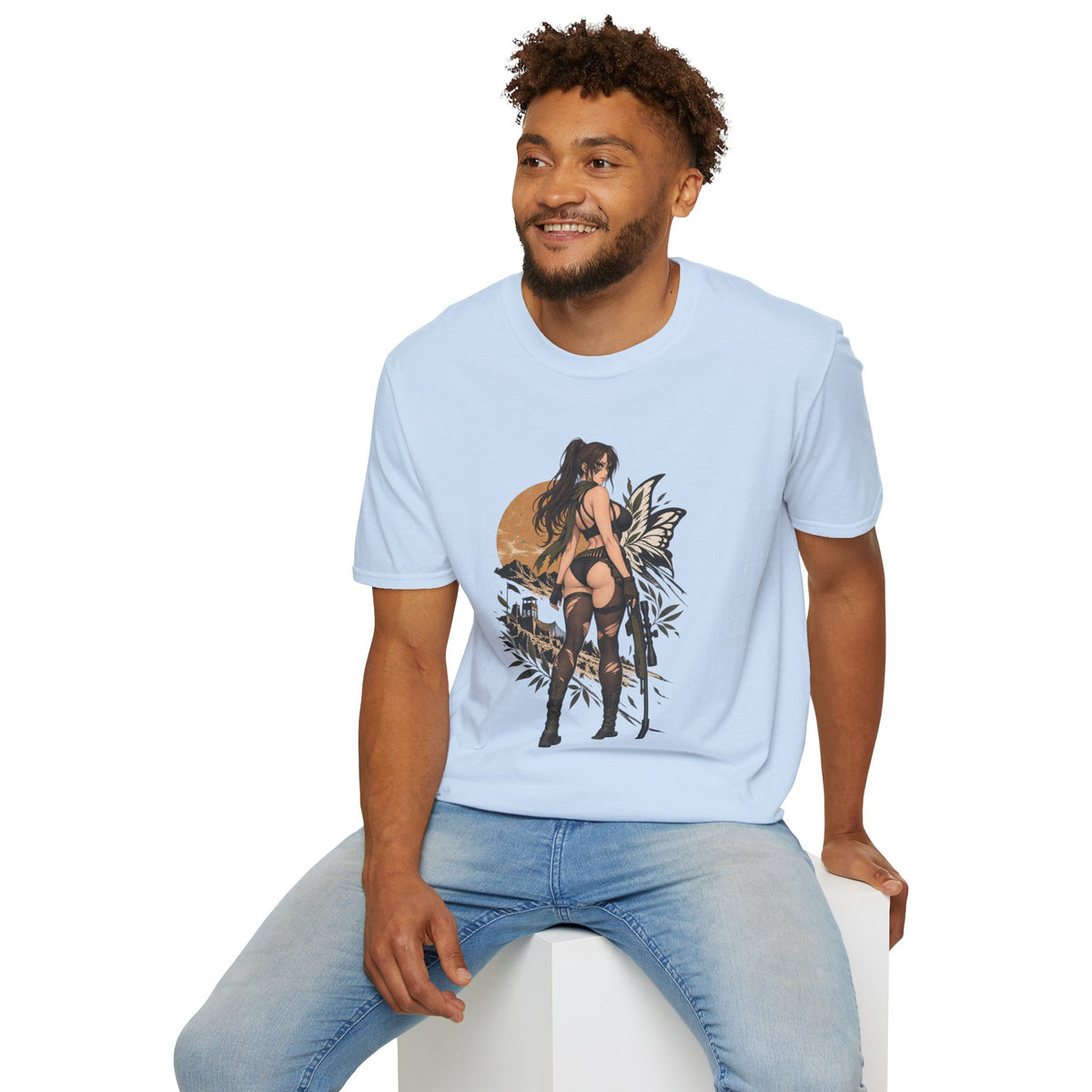 Metal Gear | Quiet | Sexy Pin Up Fantasy Sniper Girl T-Shirt