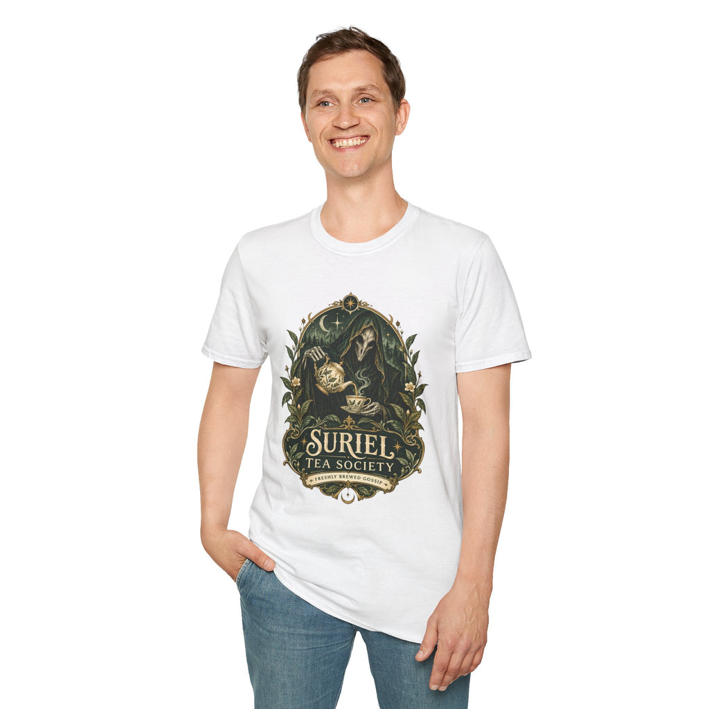 Suriel Tea Society | Freshley Brewed Gossip | ACOTAR Book Graphic T Shirt