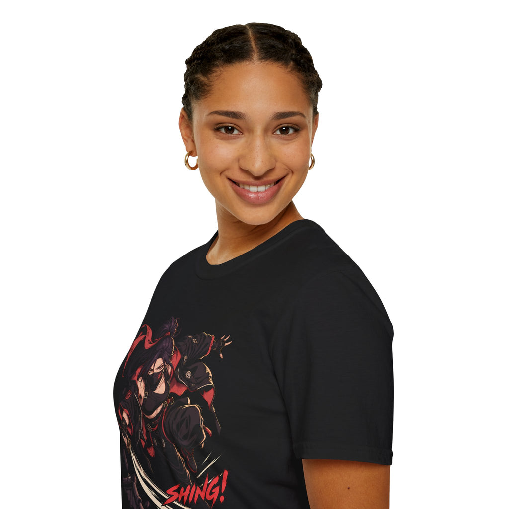 SHING! | Rooftop Samurai Girl | Japanese Anime Style Fight Shirt
