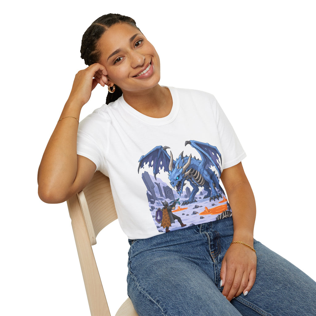 Vorkath Blue Ice Dragon T-Shirt - Fantasy Dragon Graphic Tee