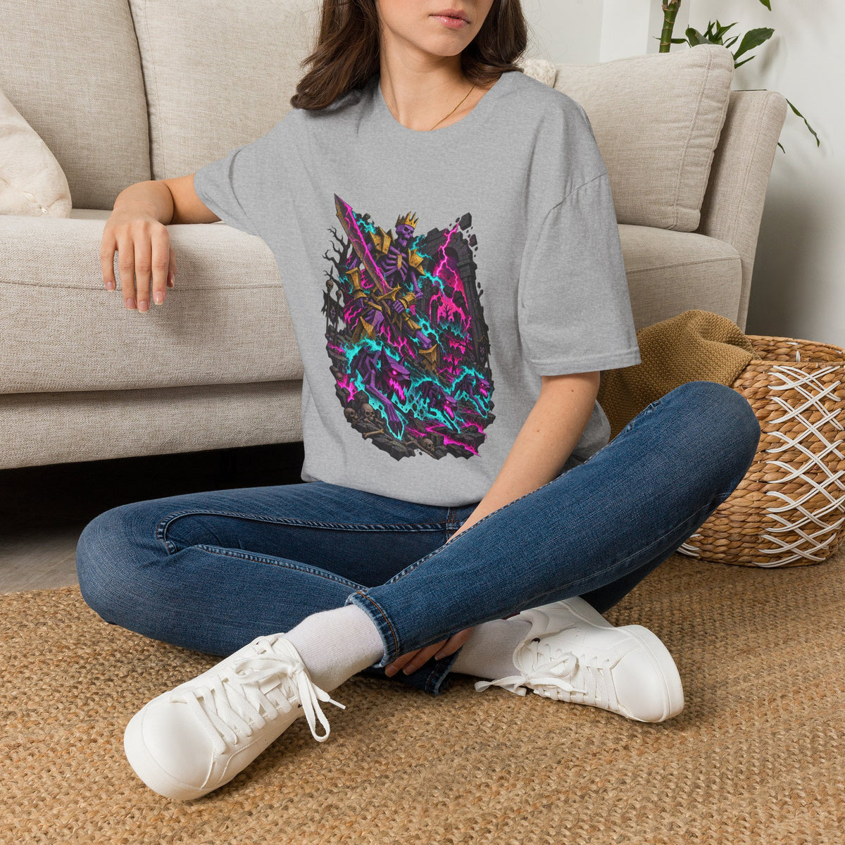 Skeleton Lich King | Final Boss | Gamer Shirt