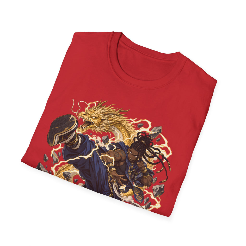 Golden Dragon | Ninja Dragon Kick | Martial Arts Warrior T Shirt