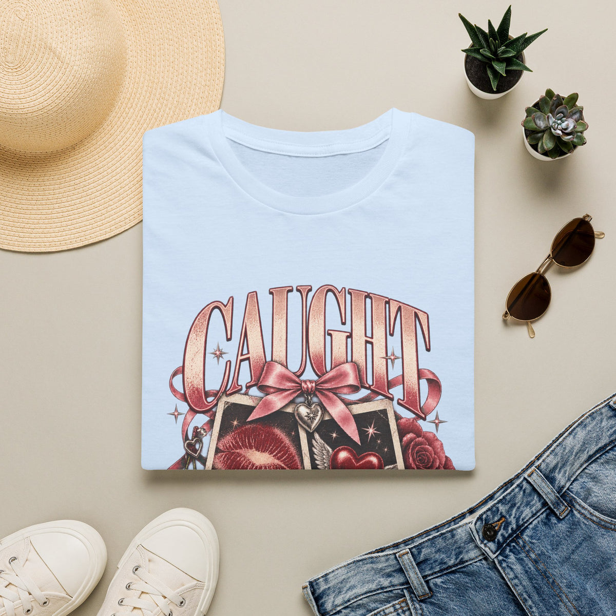 Caught In A Moment | Sugababes | Vintage Heart Polaroid Graphic Tee