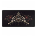 Mouse Mat | Haunted Planchette & Skeleton Hands | Gothic Spirit Board Art Desk Pad