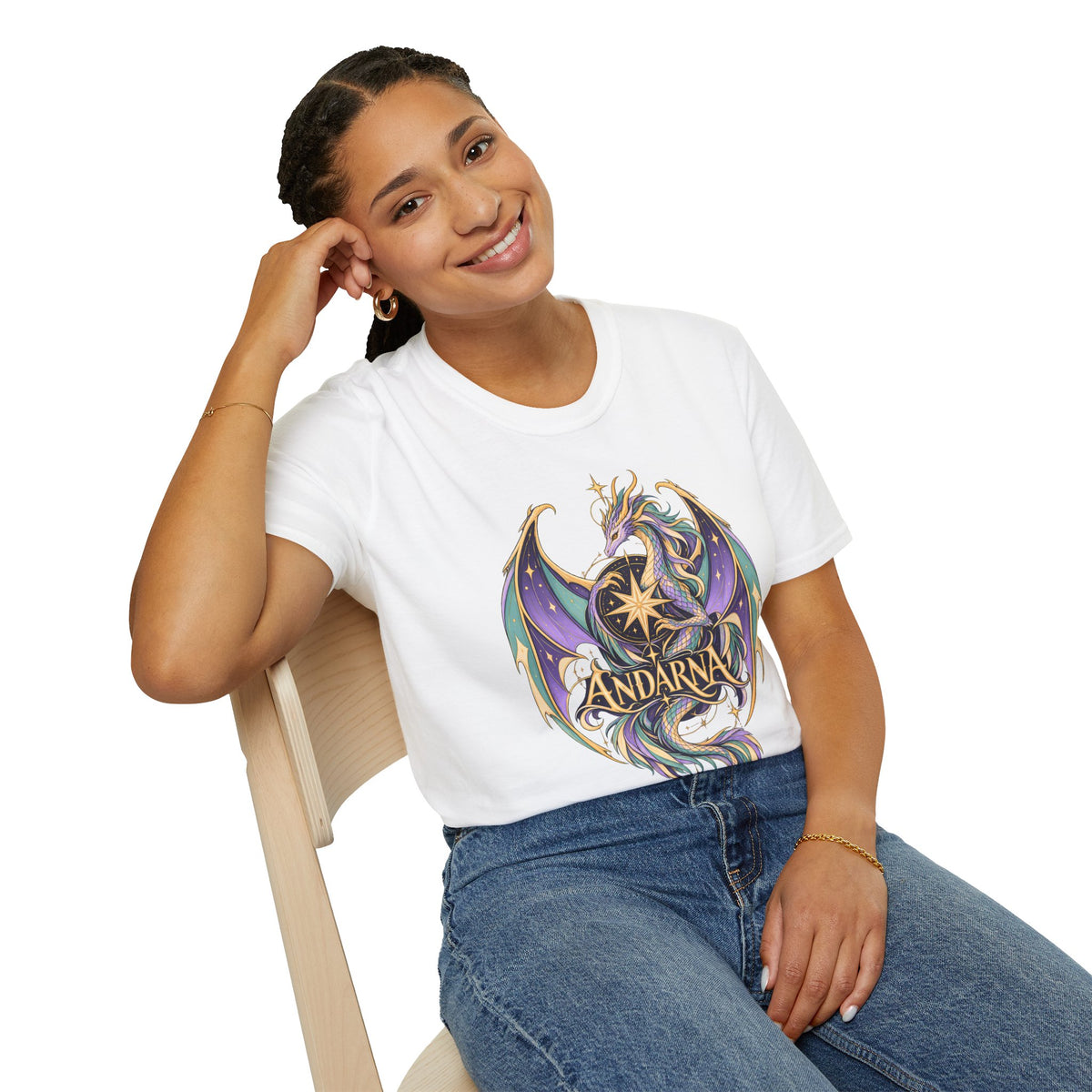 Andarna | Onyx Storm Dragon Graphic T-Shirt | Book Inspired