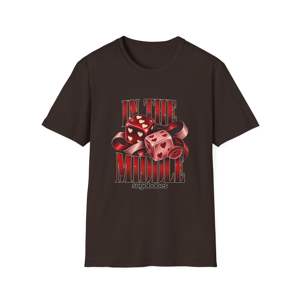 In The Middle | Sugababes | Retro Red Dice Graphic T Shirt