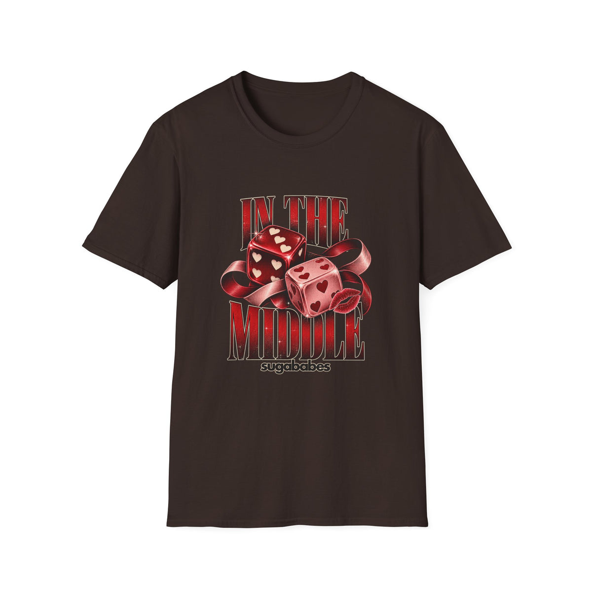 In The Middle | Sugababes | Retro Red Dice Graphic T Shirt