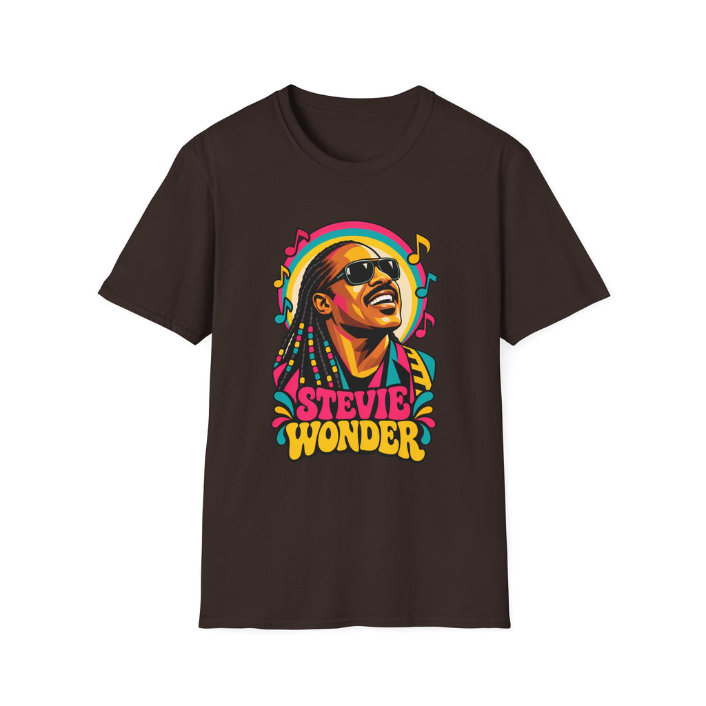 Stevie Wonder Life in Colour Music Legend Portrait T-Shirt