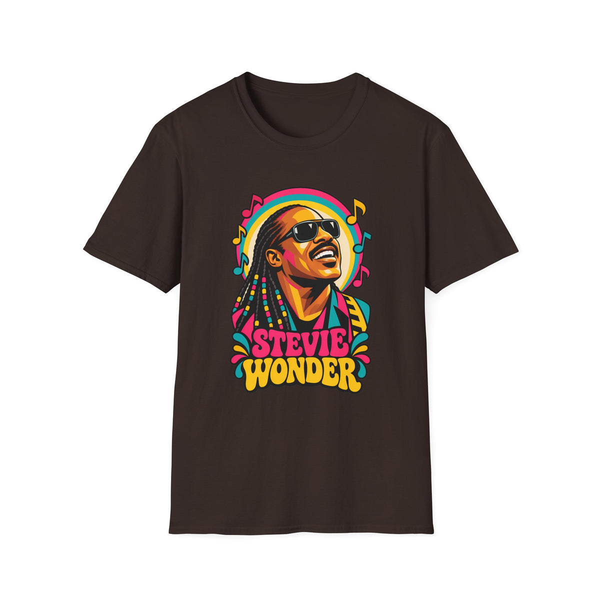 Stevie Wonder Life in Colour Music Legend Portrait T-Shirt