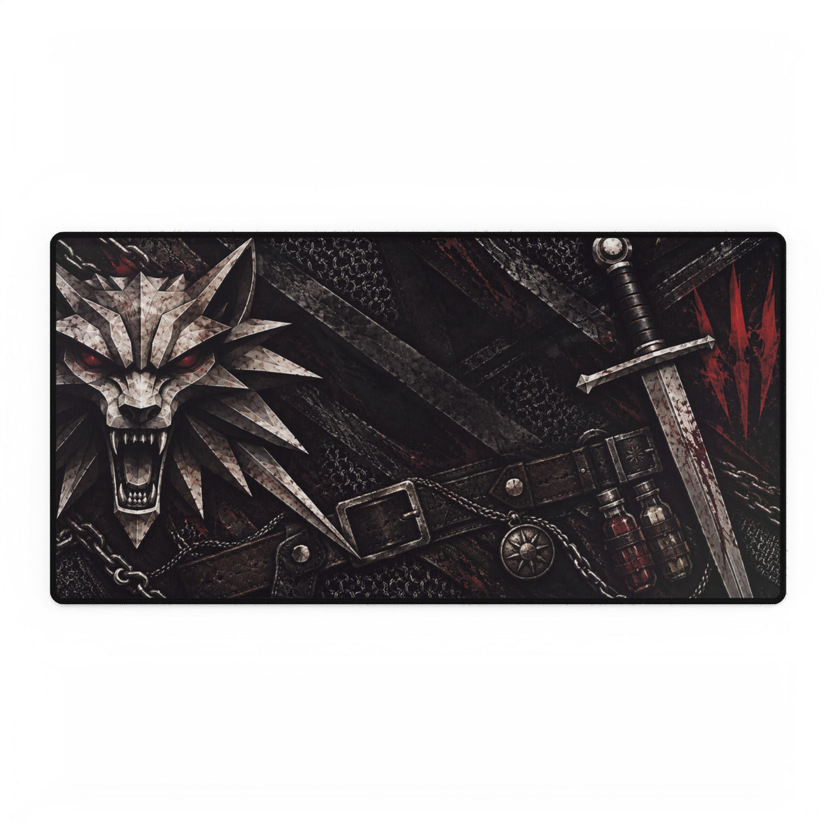 School of the Wolf | The Witcher Gaming Mouse Desk Mat