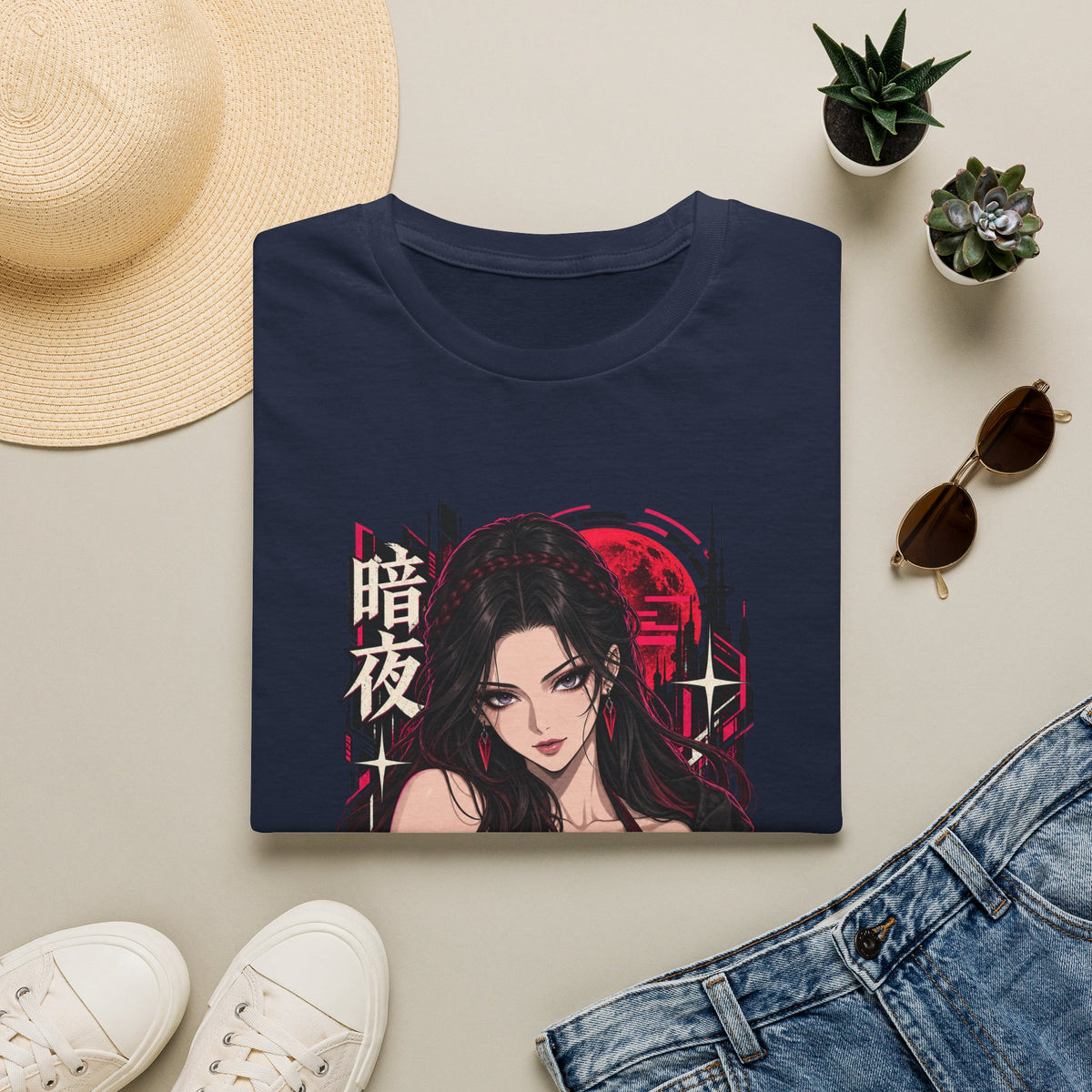 Noir | Sexy Anime Vampire Pin Up Girl | Waifu T-Shirt