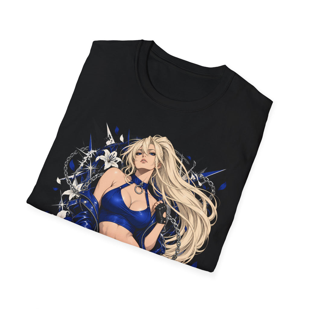 Electric Girl | Japanese Anime | Blonde Bombshell Pin Up Graphic Shirt