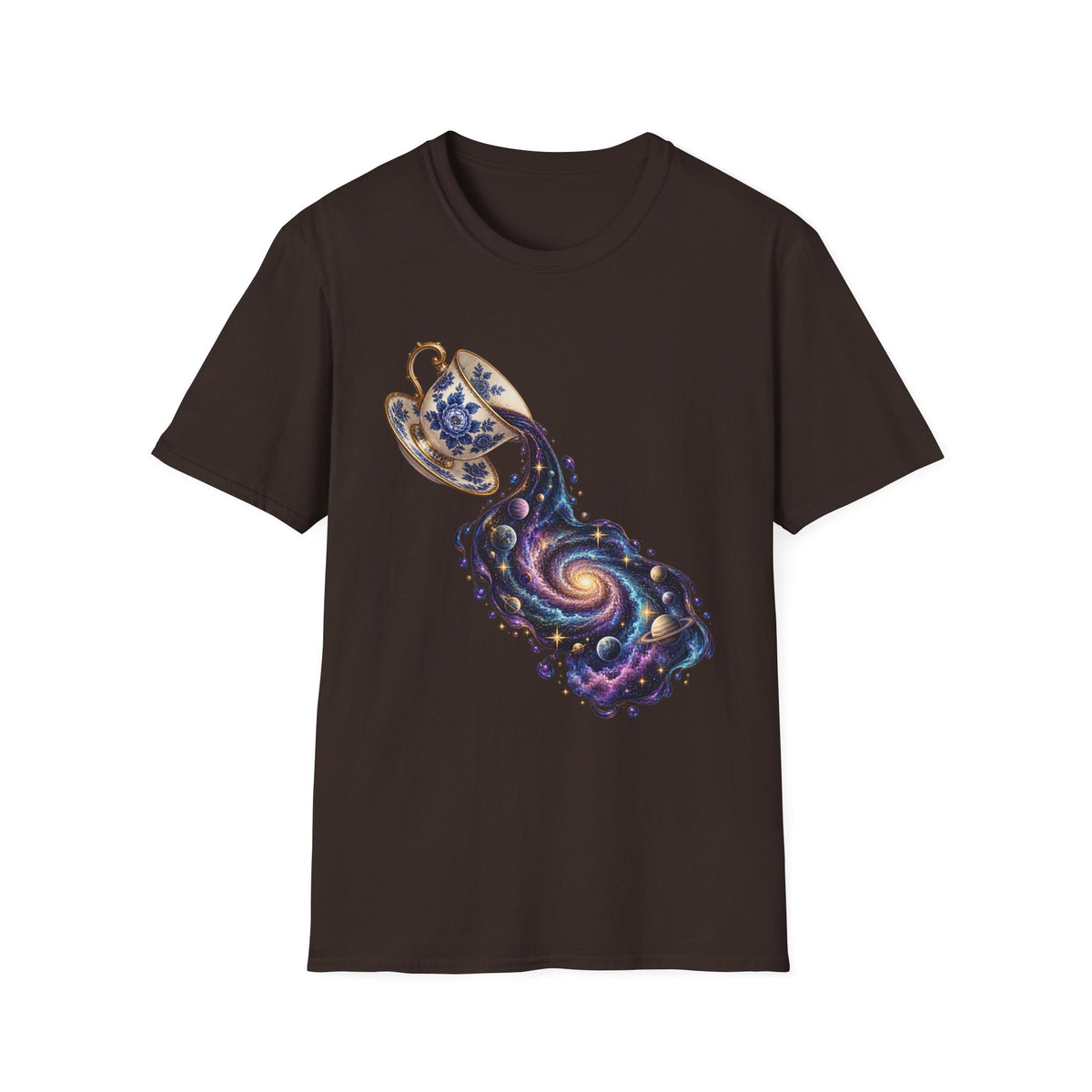 Cosmic Teacup T-Shirt Design | Surreal Galaxy & Space Art