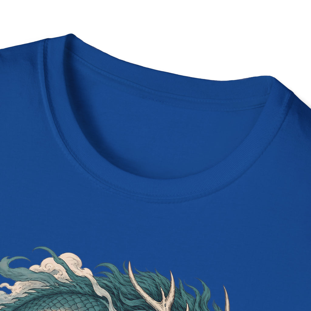 Mythic Dragon Warrior | Japanese Samurai and Serpent T Shirt