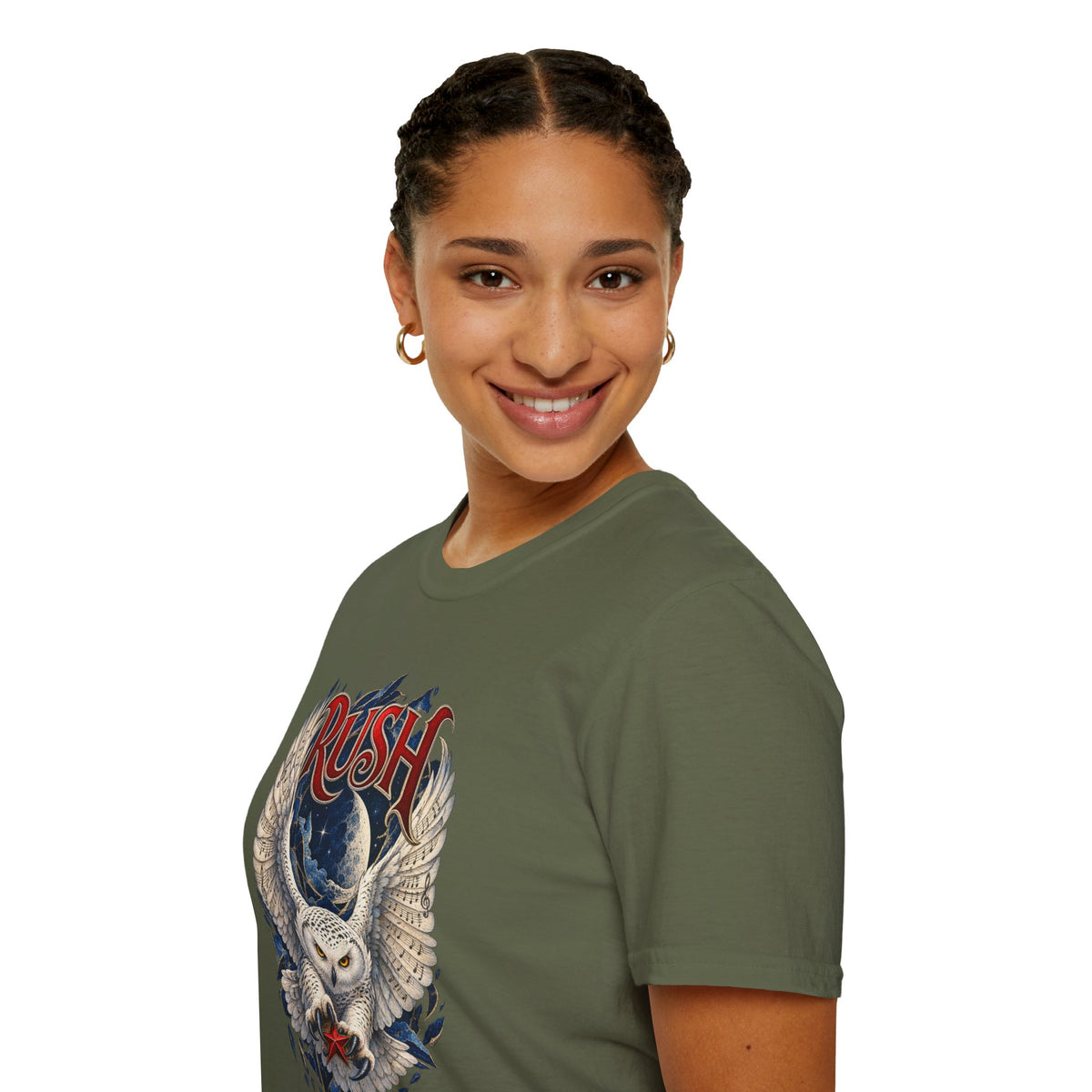 Rush | Fly by Night | Prog Rock | Owl Band Graphic T-Shirt