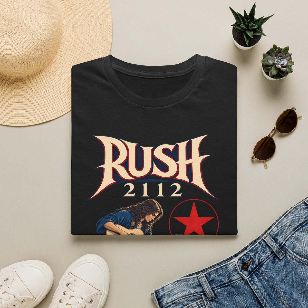 Rush | 2112 | Acoustic Guitar | Prog Band T-Shirt