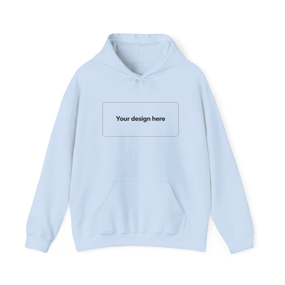 Hoodie | Customizable Blank-Front Pullover