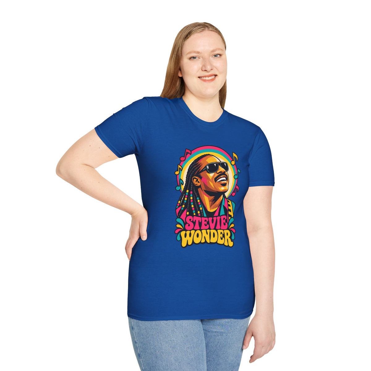Stevie Wonder Life in Colour Music Legend Portrait T-Shirt