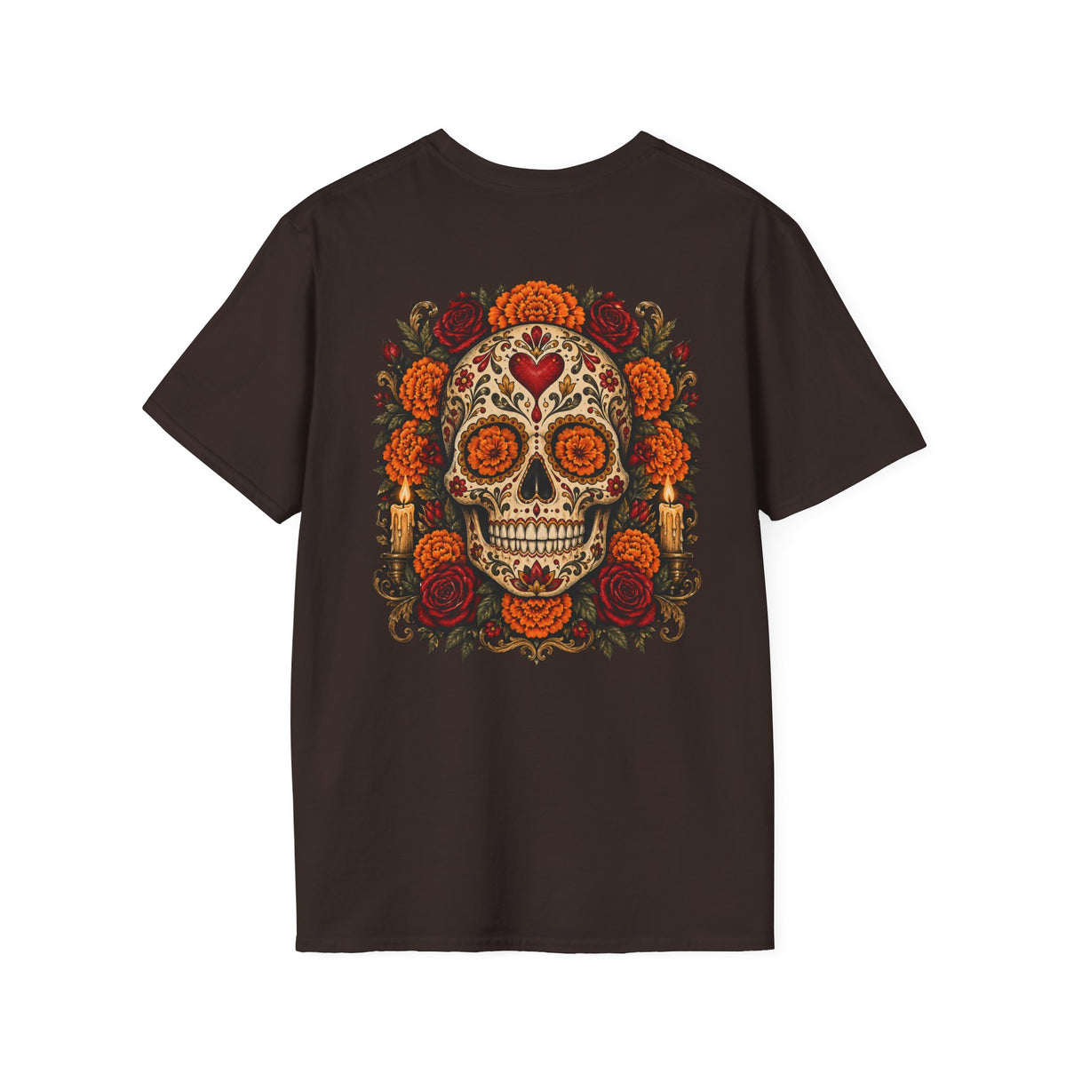 Sugar Skull | Day of the Dead | Floral Skull Graphic Tee