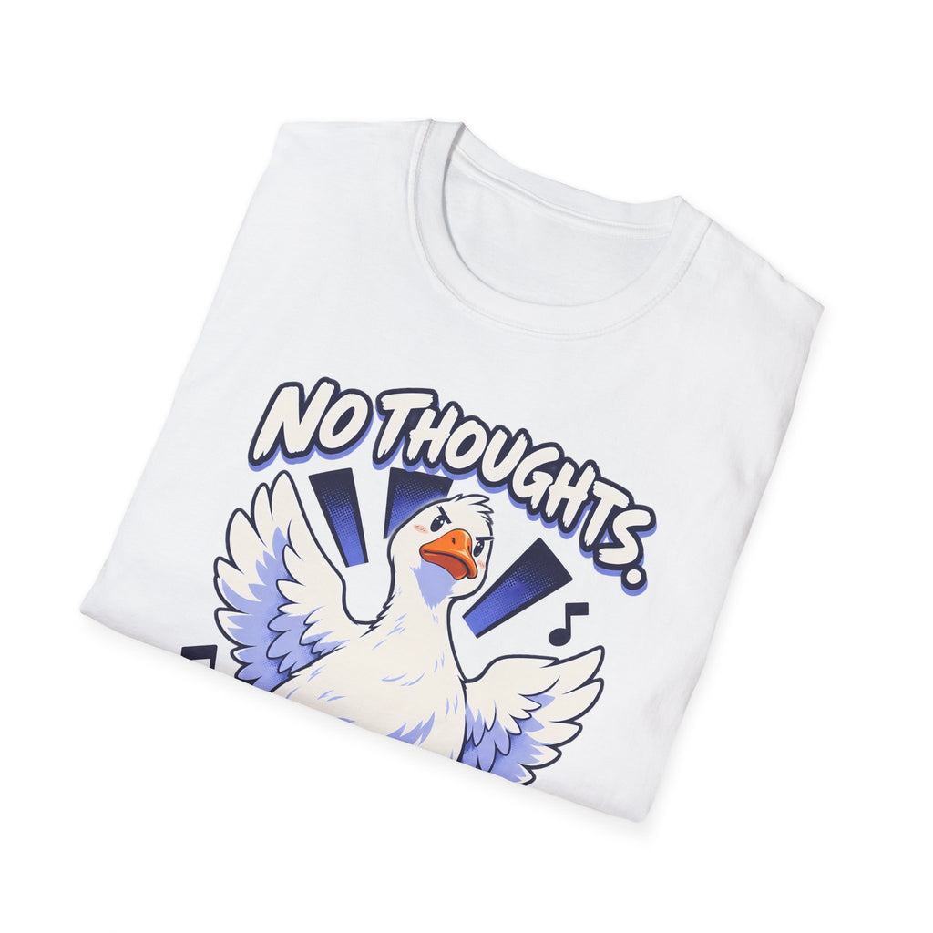 Cute Goose | No Thoughts, Just Boss Music T Shirt